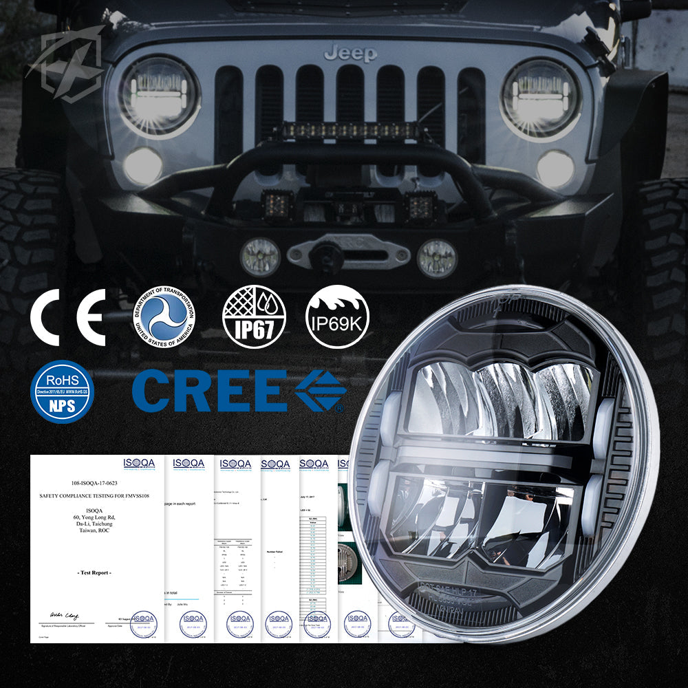 LED Headlights With DRL Modes