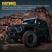 LED Fog & Headlight Features