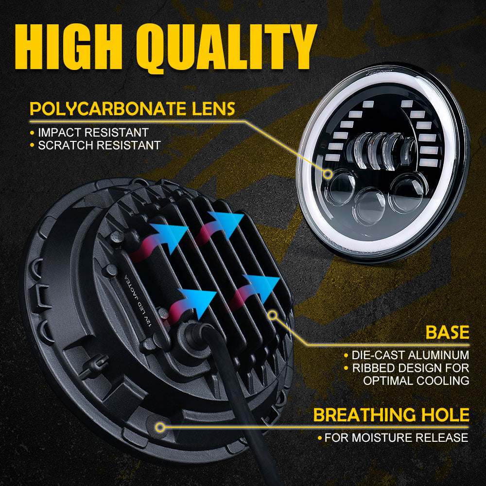 LED Headlights With DRL