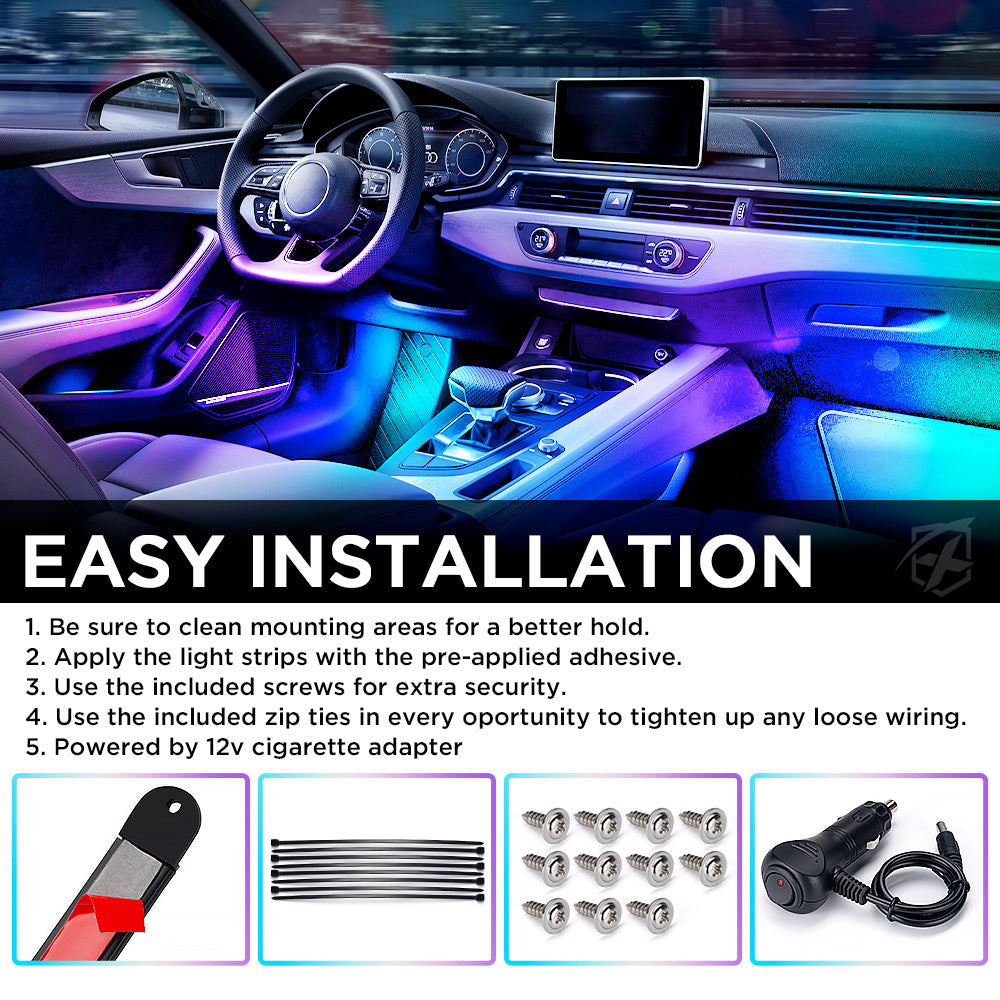 Juego de Luces LED RGB Para Interior con Bluetooth/Control Remoto Serie Celestial Xprite - Set de 4