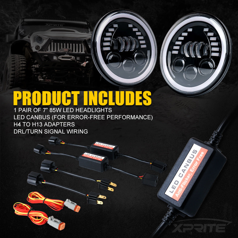 LED Headlights With DRL