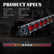 Rear Chase Strobe Light Bar specs