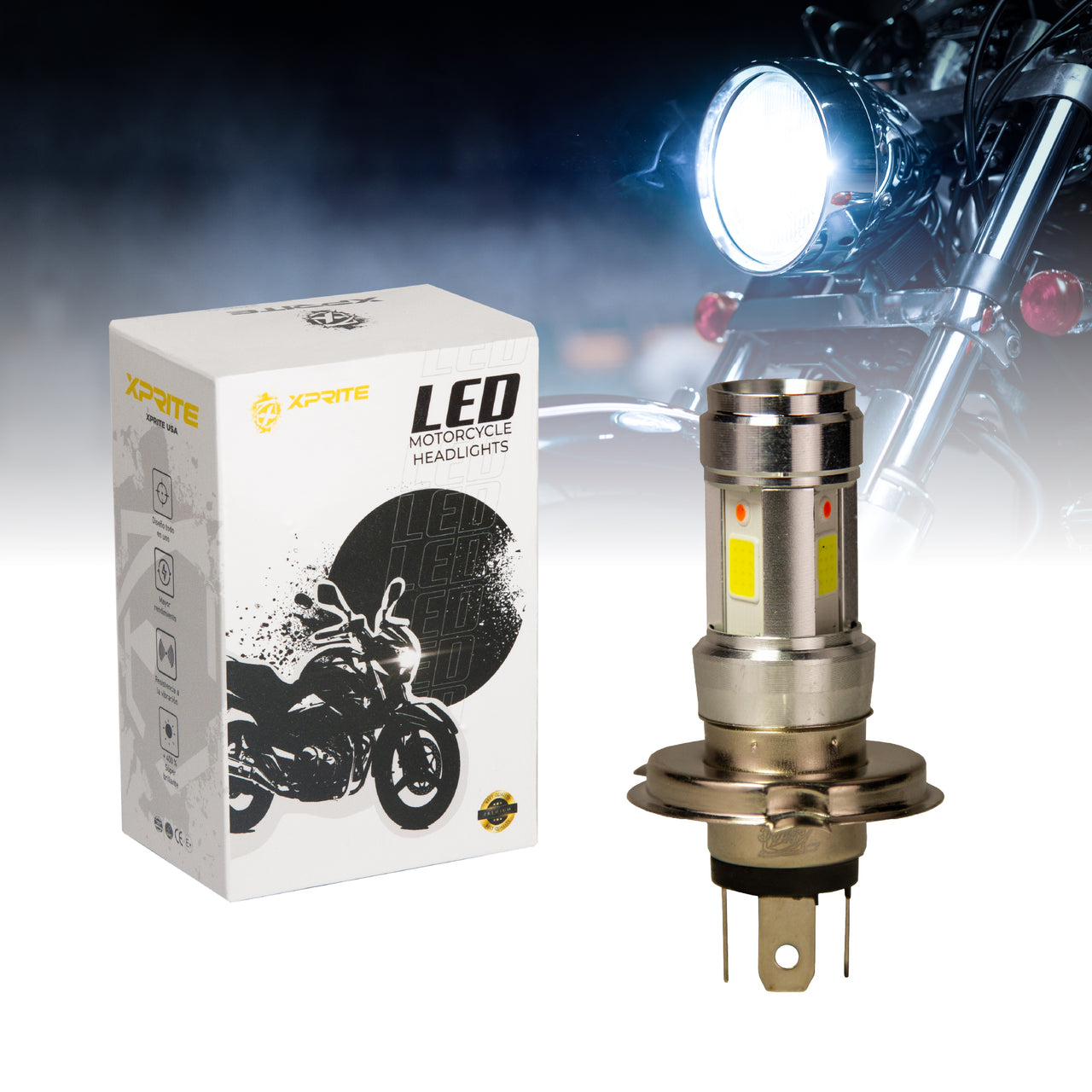 Bombilla LED Para Faros de Motocicleta | E01C H4 8W