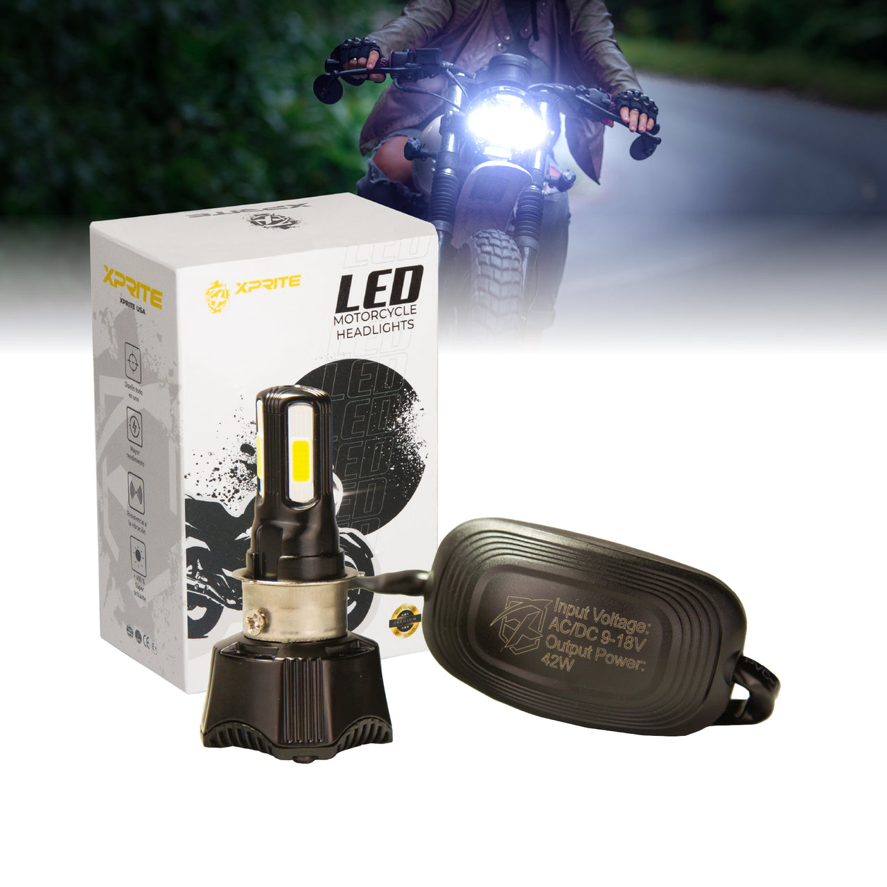 Bombilla LED Para Faros de Motocicleta | M02H 42W